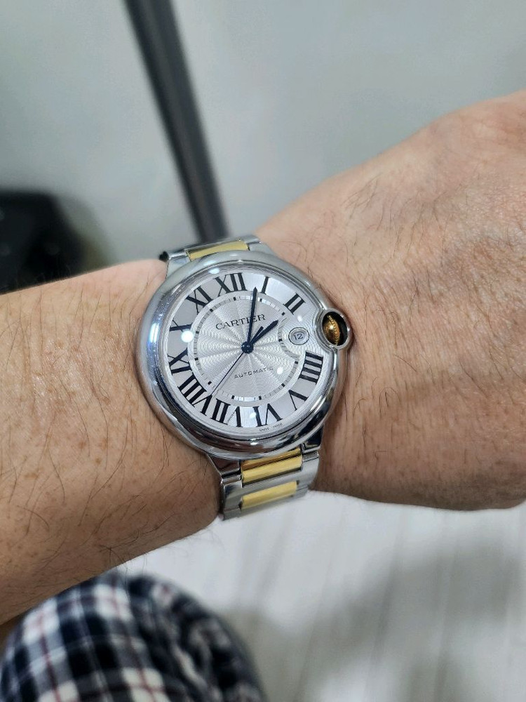 까르띠에 발롱블루 콤비 42 이미지