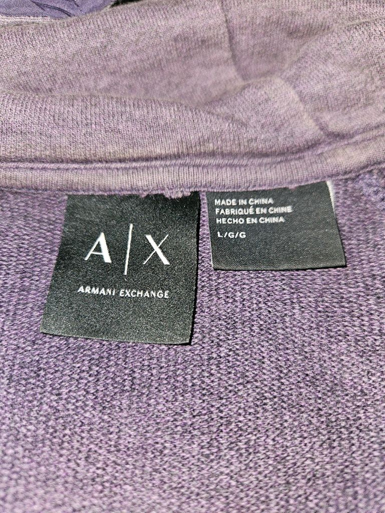 아르마니 익스체인지 AX 패딩니트 후드집업 자켓 퀄팅 코튼 L 이미지