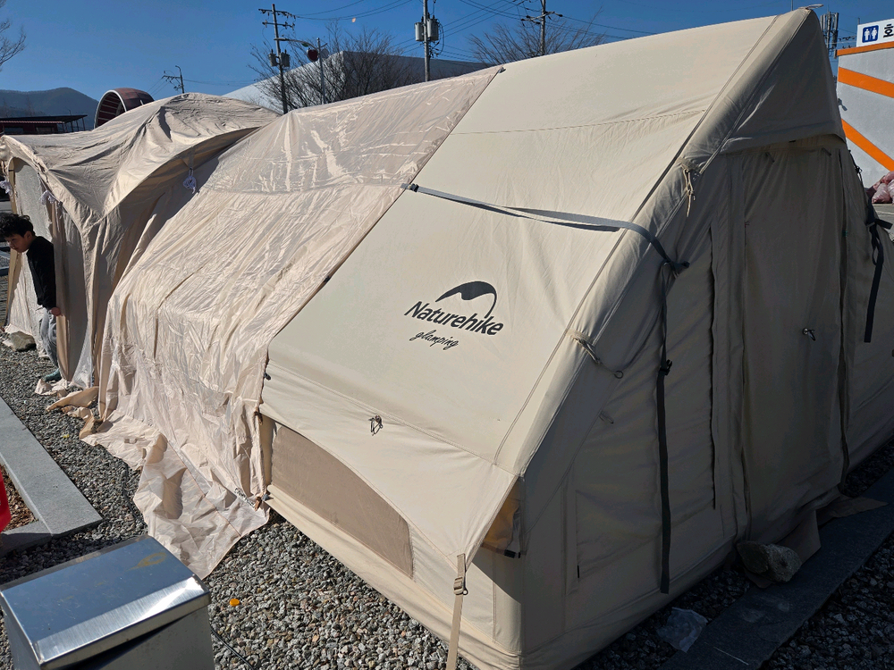 네이처하이크 에어텐트12+캠프밸리 전용도킹전실텐트--5