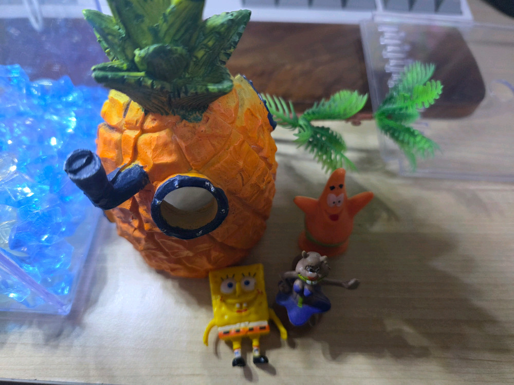 스폰지밥 미니 어항 세트 아크릴 3L--2