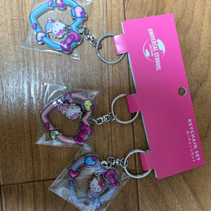USJ 유니버셜스튜디오 헬로키티 키링3종1세트 새것 이미지