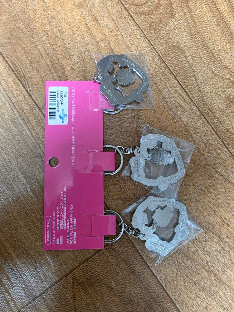 USJ 유니버셜스튜디오 헬로키티 키링3종1세트 새것 이미지