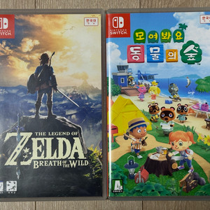 닌텐도 스위치 젤다의 전설 야생의 숨결 젤다 야숨 모동숲 칩 동물의숲 칩