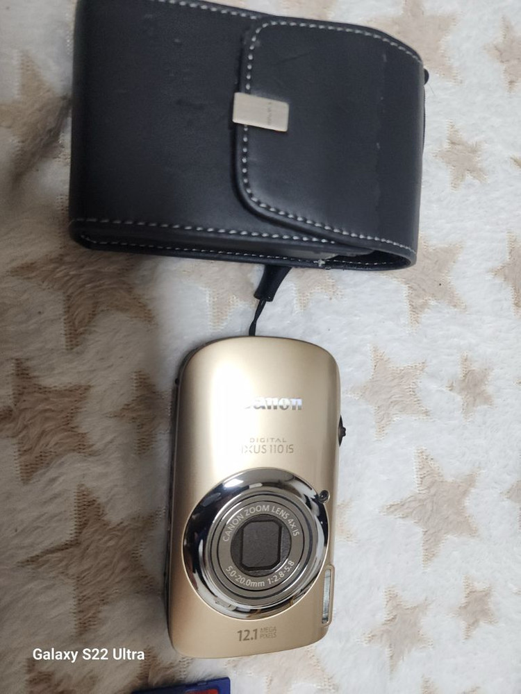 캐논 익서스 IXUS 110 IS .귀한골드색.본체기스파손없음 밧데리.메모리4GB.포함. 이미지