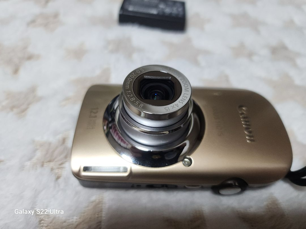 캐논 익서스 IXUS 110 IS .귀한골드색.본체기스파손없음 밧데리.메모리4GB.포함. 이미지