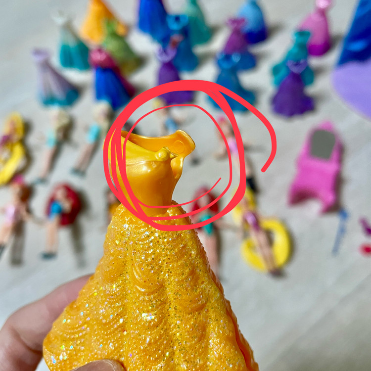 디즈니 클립돌+엘사캐슬 일괄--1