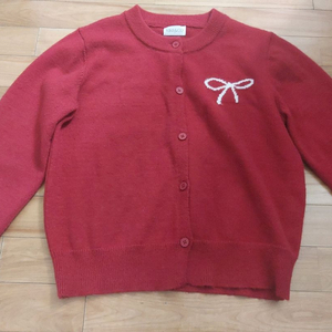 리리앤코 레드 리본 니트 가디건 이미지