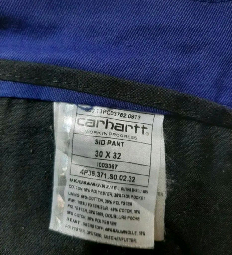 31)칼하트 SID PANT 스판바지 치노팬츠 이미지