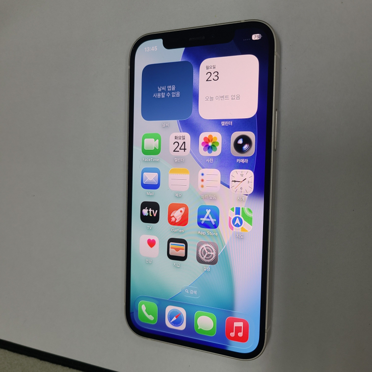 아이폰 12 화이트 64G A급 배터리100% 210805 이미지