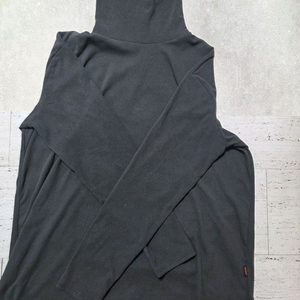 여성 롱슬리브 터틀넥 목폴라티 차콜그레이 이미지