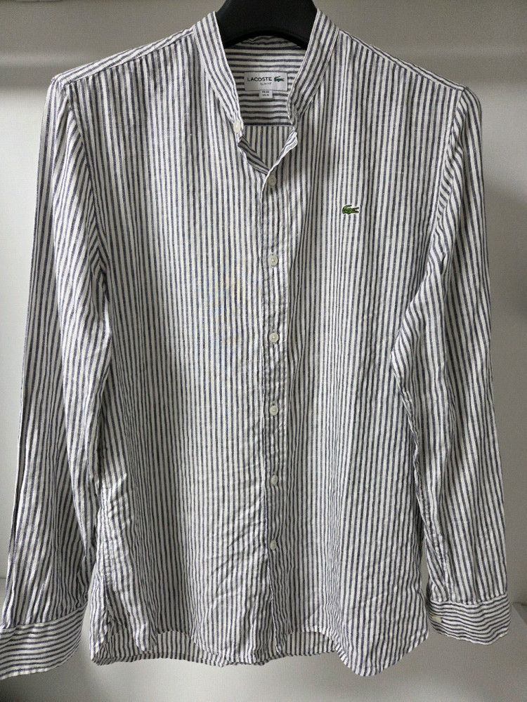 라코스테 스트라이프 셔츠 4사이즈--1