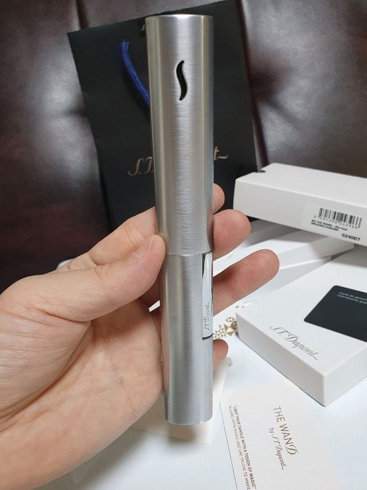 [새상품,풀세트] 듀퐁라이터 신형 터보 (테이블용,시가용) 쌍불 터보 라이타 이미지