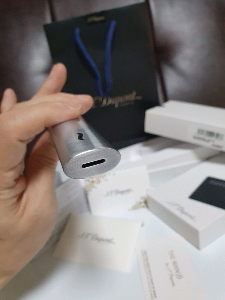 [새상품,풀세트] 듀퐁라이터 신형 터보 (테이블용,시가용) 쌍불 터보 라이타 이미지