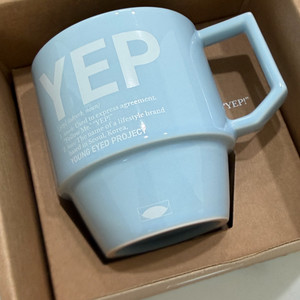 영아이드프로젝트 YEP 베이직 머그컵 하늘색 새상품