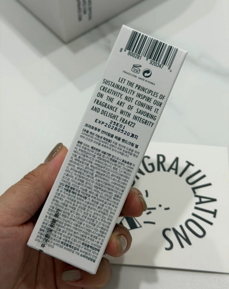 FRA422의 안티-링클 퍼퓸 핸드 크림 30ml--1