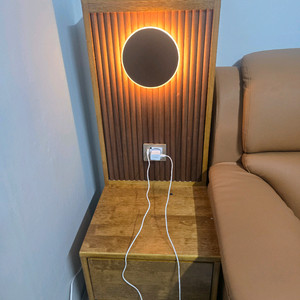 템바보드 원목 침대 협탁 두개일괄