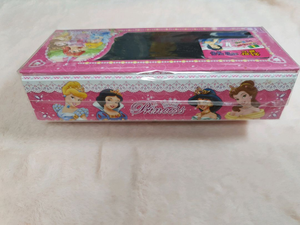 미개봉) 고전 디즈니 프린세스 칠판 지함 필통 빈티지 학용품 고전문구 연필 샤프 케이스 파우치 다꾸 다이어리 팬시 이미지