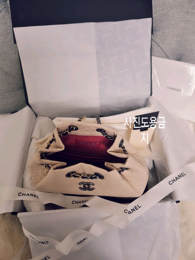 (정품)샤넬 가브리엘백팩 스몰 베이지 /내장칩(주말동안 가격내림) 이미지