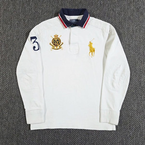 폴로 랄프로렌 빅포니 아이보리 화이트 긴팔 럭비티 이미지