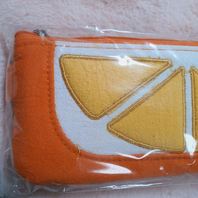 미개봉) 고전 후르츠 오렌지 과일 필통 학용품 캐릭터 빈티지 파우치 문구 고전문구 다꾸 과일 y2k 오렌지 문방구 이미지