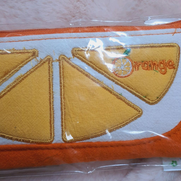 미개봉) 고전 후르츠 오렌지 과일 필통 학용품 캐릭터 빈티지 파우치 문구 고전문구 다꾸 과일 y2k 오렌지 문방구 이미지