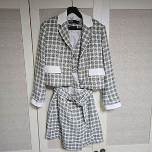 자라 트위드 자켓 + 원피스 세트