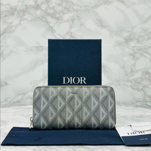 [풀구성]디올 CD다이아몬드 지퍼돌이지갑 그레이