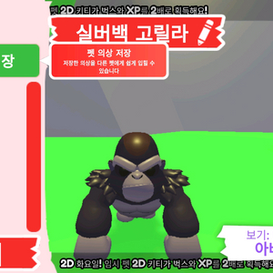 입양하세요 펫 실버백 고릴라 판매합니다.