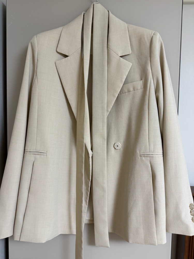 페이지유 page-u 레인 벨트 자켓--3