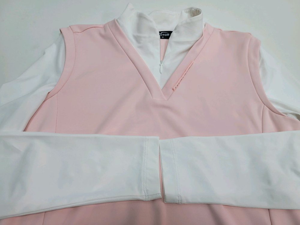 FANTOM 21SS 팬텀 V라인 하프집업 긴팔 티셔츠 / 여 90 핑크 이미지