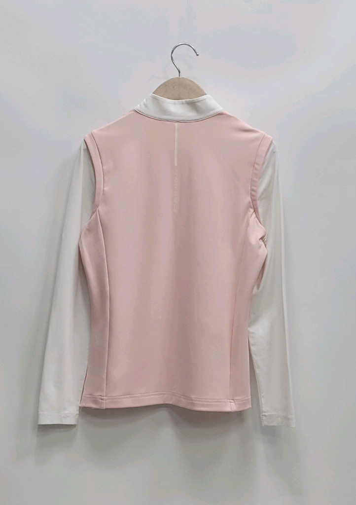 FANTOM 21SS 팬텀 V라인 하프집업 긴팔 티셔츠 / 여 90 핑크 이미지