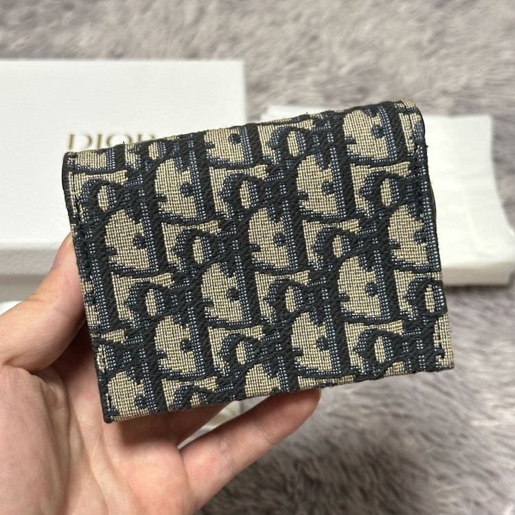[풀구성] 디올 오블리크 새들 아코디언 카드지갑 이미지