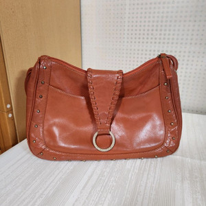 빈티지 소가죽 숄더백 브라운 여성 가방