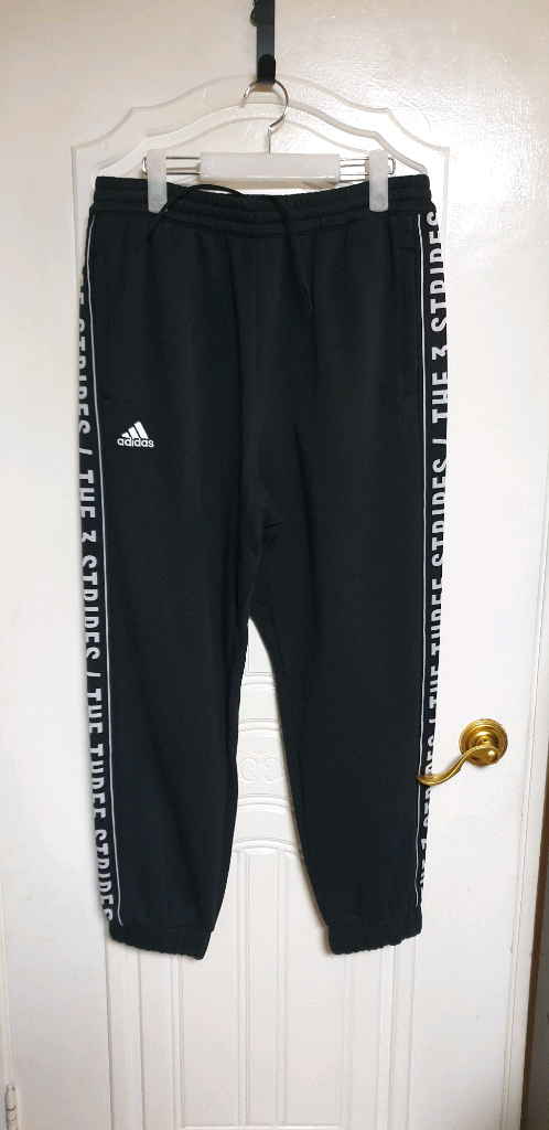 남.33-35) 아디다스 남성 기모 바지, 기모 트레이닝 팬츠 / 면 츄리닝 웨이트 러닝 이미지