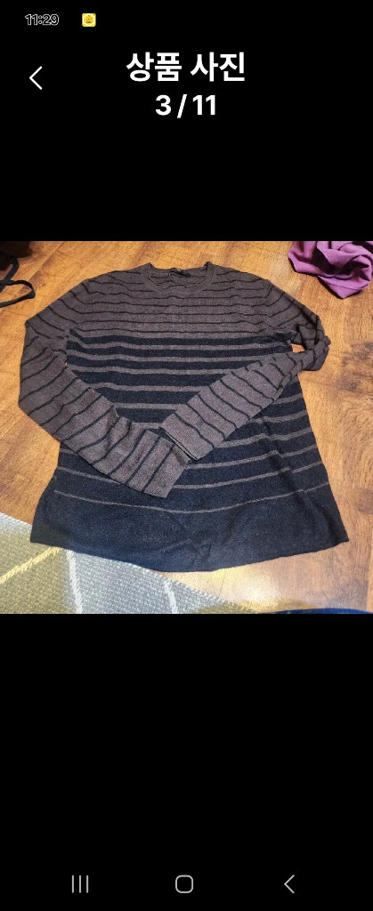 랑방 한섬 시스템 sjsj 캐시미어 가디건 니트--8