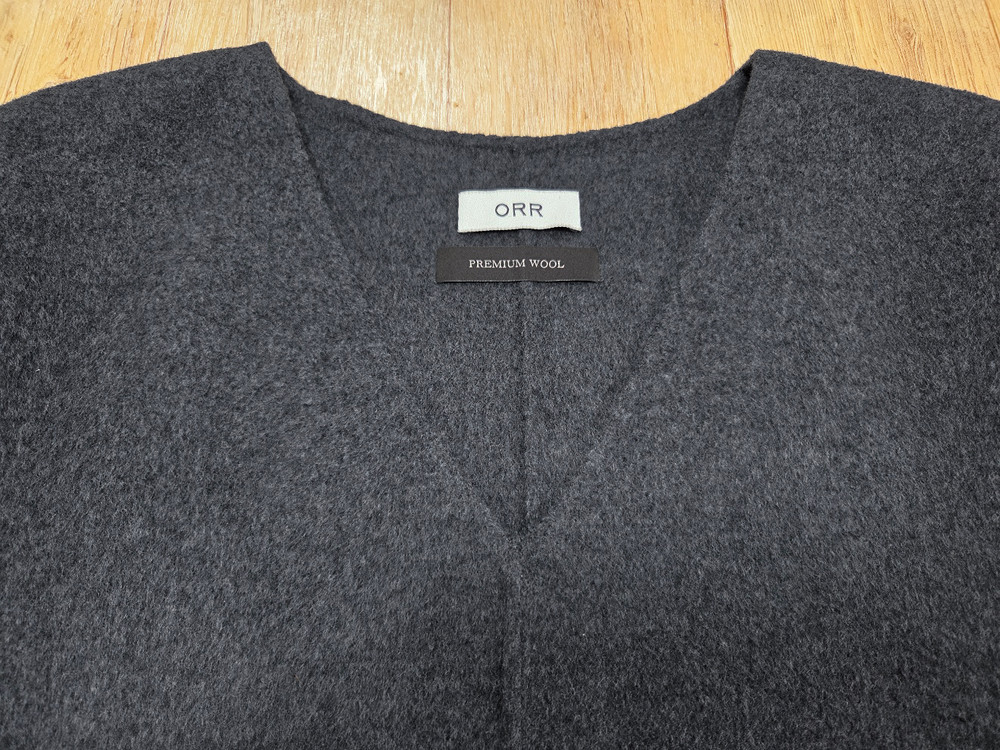 오르(ORR) V넥 프리미엄 울 탑 프리사이즈 새상품--1