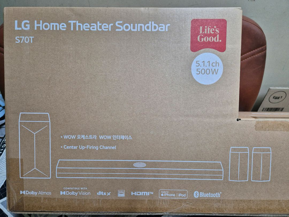 LG 사운드바 + 서브우퍼 + 리어스피커--1