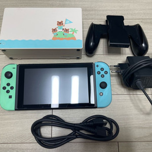 닌텐도 스위치 배터리 개선판 모여봐요 동물의 숲 에디션 이미지