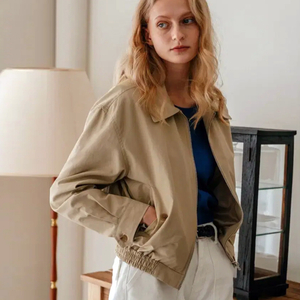 라미네즈(LAMINEZ) 투웨이 미니멀 블루종 자켓 프리사이즈 새상품