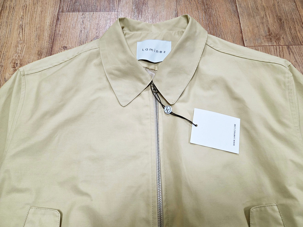 라미네즈(LAMINEZ) 투웨이 미니멀 블루종 자켓 프리사이즈 새상품--3