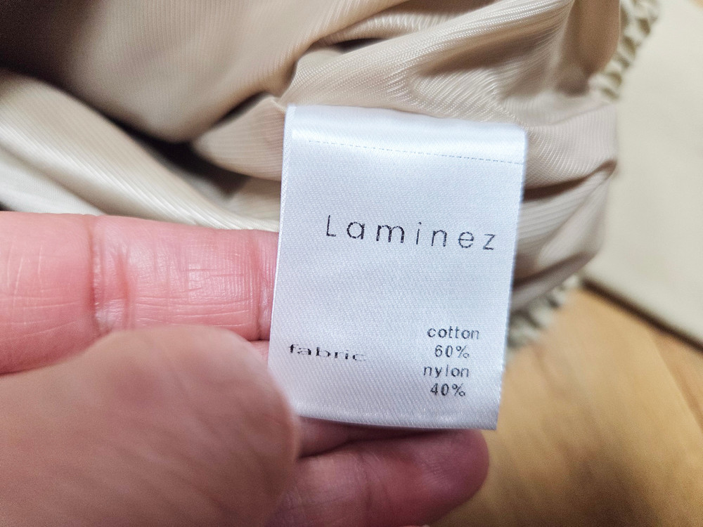 라미네즈(LAMINEZ) 투웨이 미니멀 블루종 자켓 프리사이즈 새상품--8