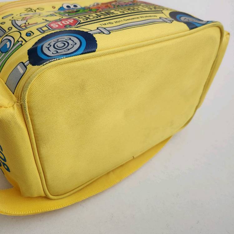 세서미 스트리트 빈티지 옐로우 보냉 가방 아이스쿨러--2