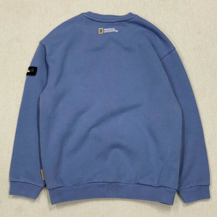 (정품) 내셔널지오그래픽 키즈 동물 아트웍 기모 맨투맨 140 11세 이미지