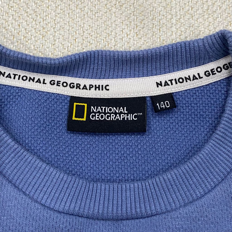 (정품) 내셔널지오그래픽 키즈 동물 아트웍 기모 맨투맨 140 11세 이미지