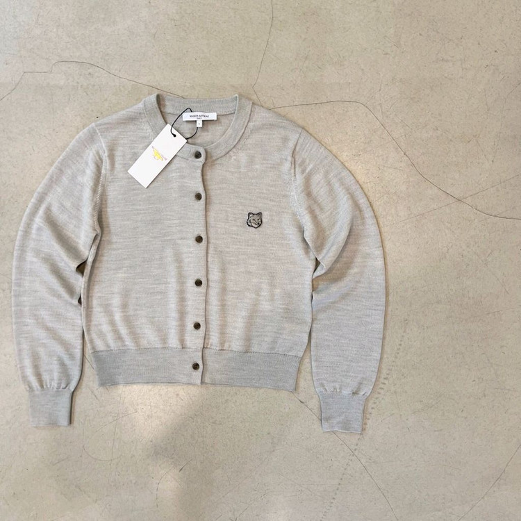 메종키츠네 폭스헤드 레귤러 가디건--2