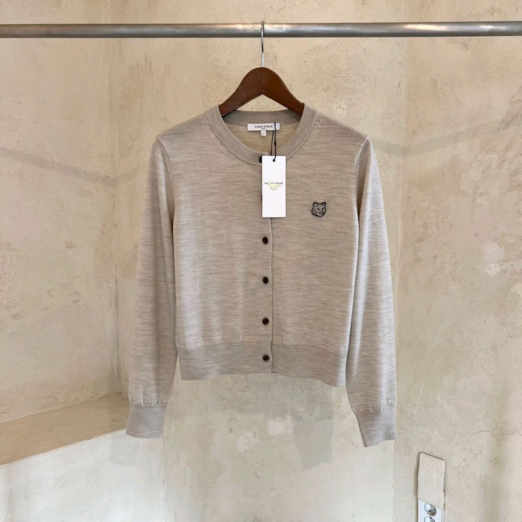 메종키츠네 폭스헤드 레귤러 가디건--3