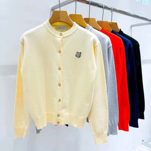 메종키츠네 볼드폭스 라운드 가디건