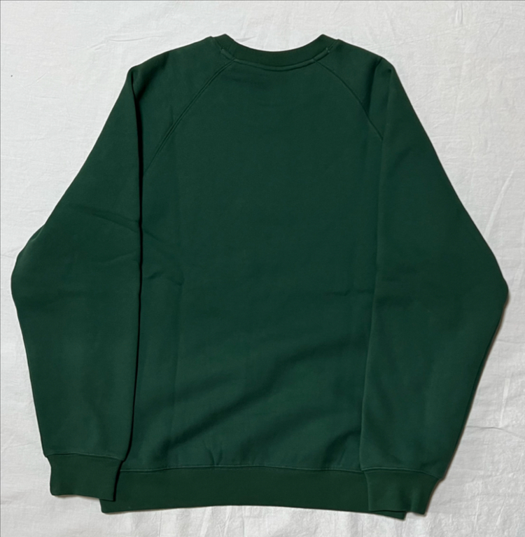 [새상품] L) 커버낫 스몰 로고 기모 맨투맨 그린--1