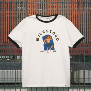 [새상품] M) 커버낫 썬베이딩 링거티셔츠 화이트