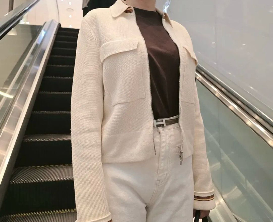 로로피아나니트집업자켓--1